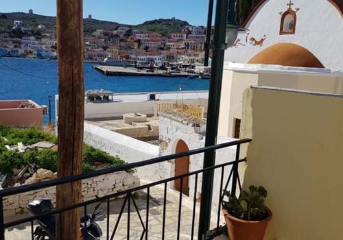 Views from Petraki Apartments in Halki
