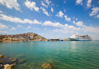 View of Celestyal Cruise, Iconic Aegean in the sea